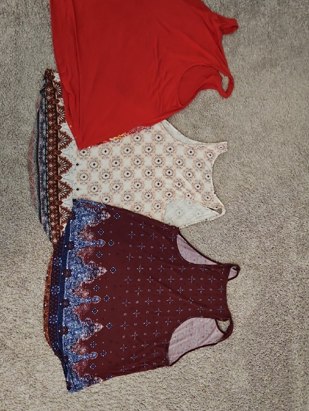 Mudd Racerback Patterned Tank Tops Set Indie Boho - Picture 10 of 16